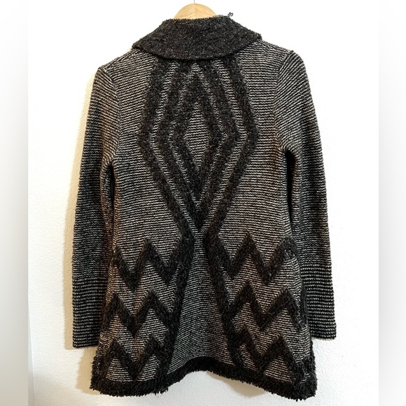*SOLD* Anthropologie Angel of the North Equinox Gray Open Cardigan Sweater - Picture 2 of 13